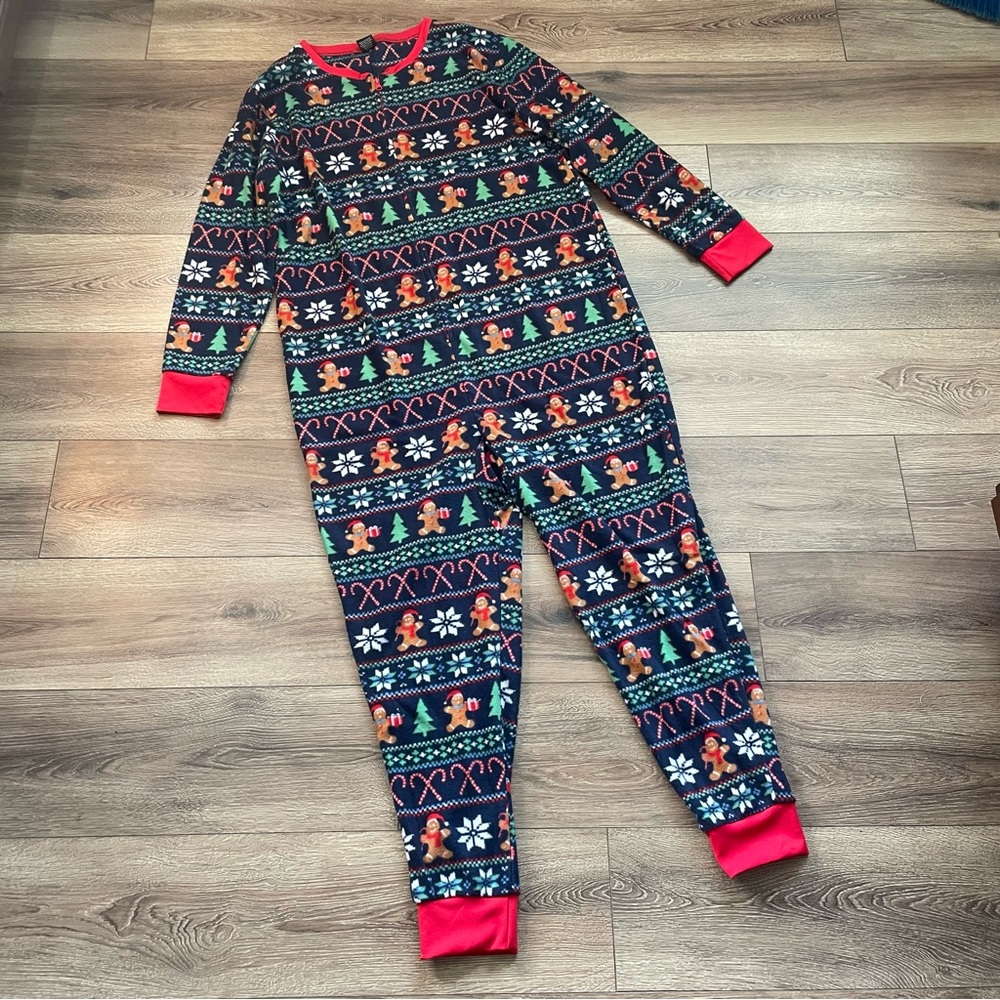 Christmas Zippered Onesie Large